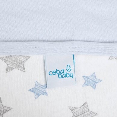 Baby blanket (90x100) Blue + Blue Stars 1