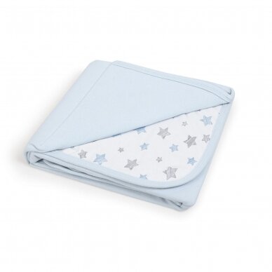 Baby blanket (90x100) Blue + Blue Stars