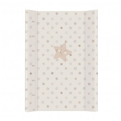 Hard changing mat short (50x70) Comfort Stars beige 2