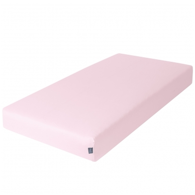 Jersey fitted sheet with elasticated edge (120x60) Pink